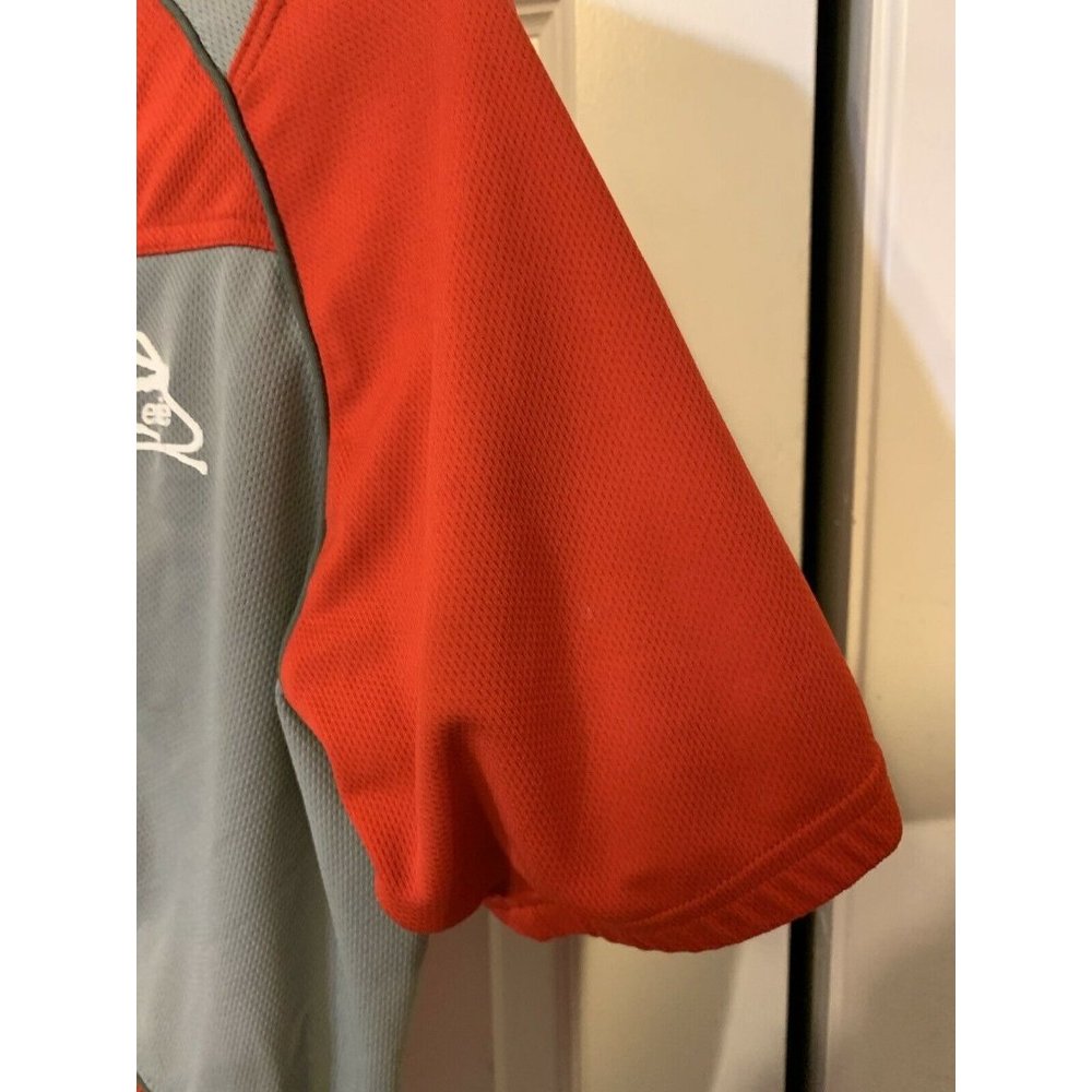 Zerie Cycling Jersey Bicycle SZ Large Red Gray - Picture 5 of 7